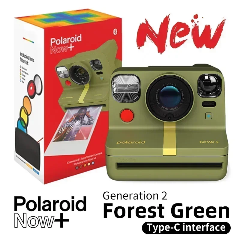 Polaroid OneStep NOW Gen 2 2-in-1 Instant Camera in Rainbow with Black and White Film - Perfect Christmas Gift