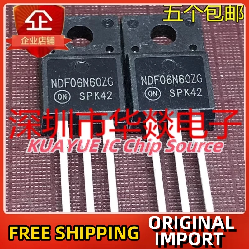 10PCS-30PCS/NDF06N60ZG  TO-220F/ Fast Shipping Quality Guarantee