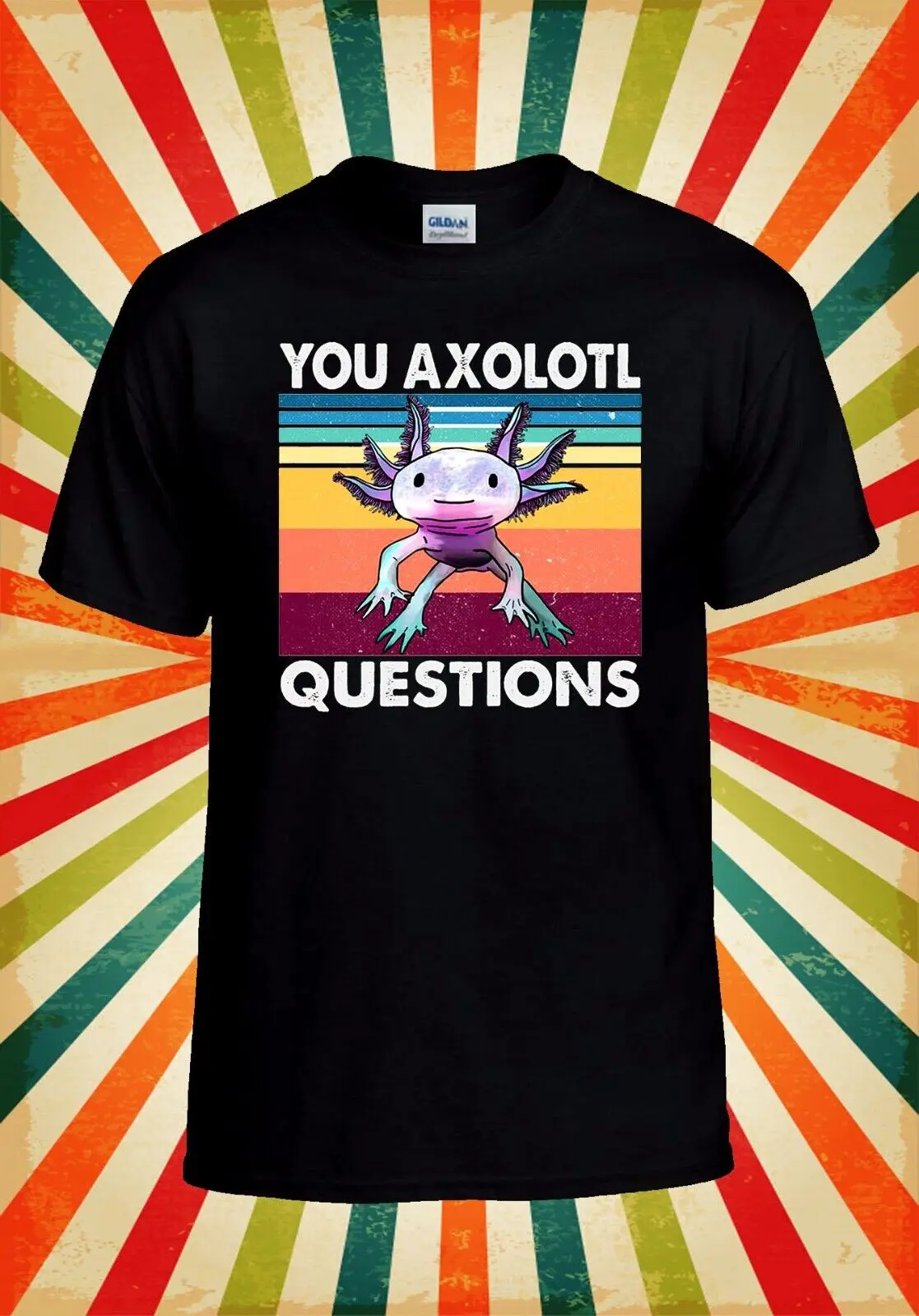 You Axolotl T shirt Questions Homage Baseball Top 3088