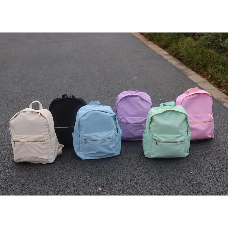 6 Colors Stock Bookbag Waterproof Large Nylon Backpack Women\'s Travel Gym Sport Backpacks Kids School Bag Student Backpack