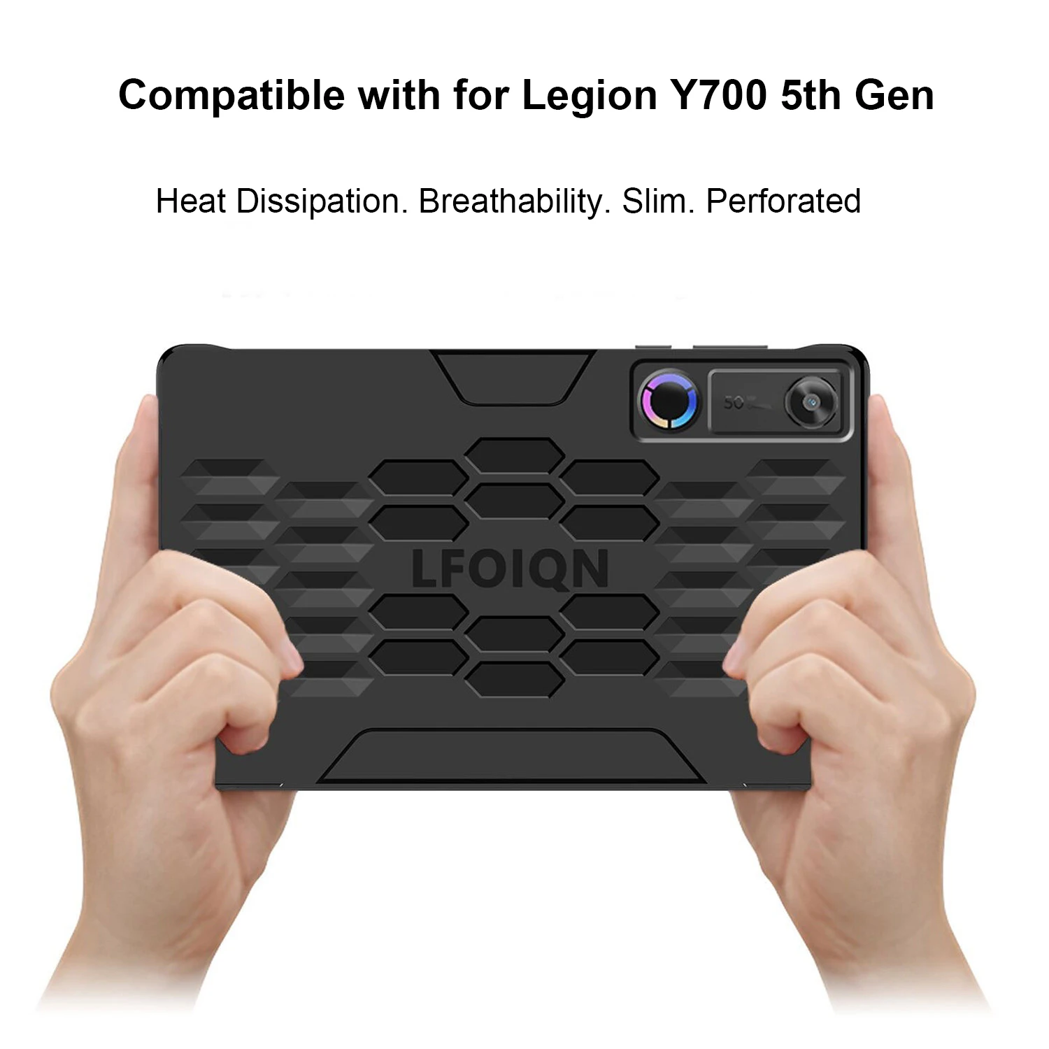 

Hollow-Out Cooling Back Cover for Legion Y700 5th Gen 2026 Protective Case Gaming Heat Dissipation Shell