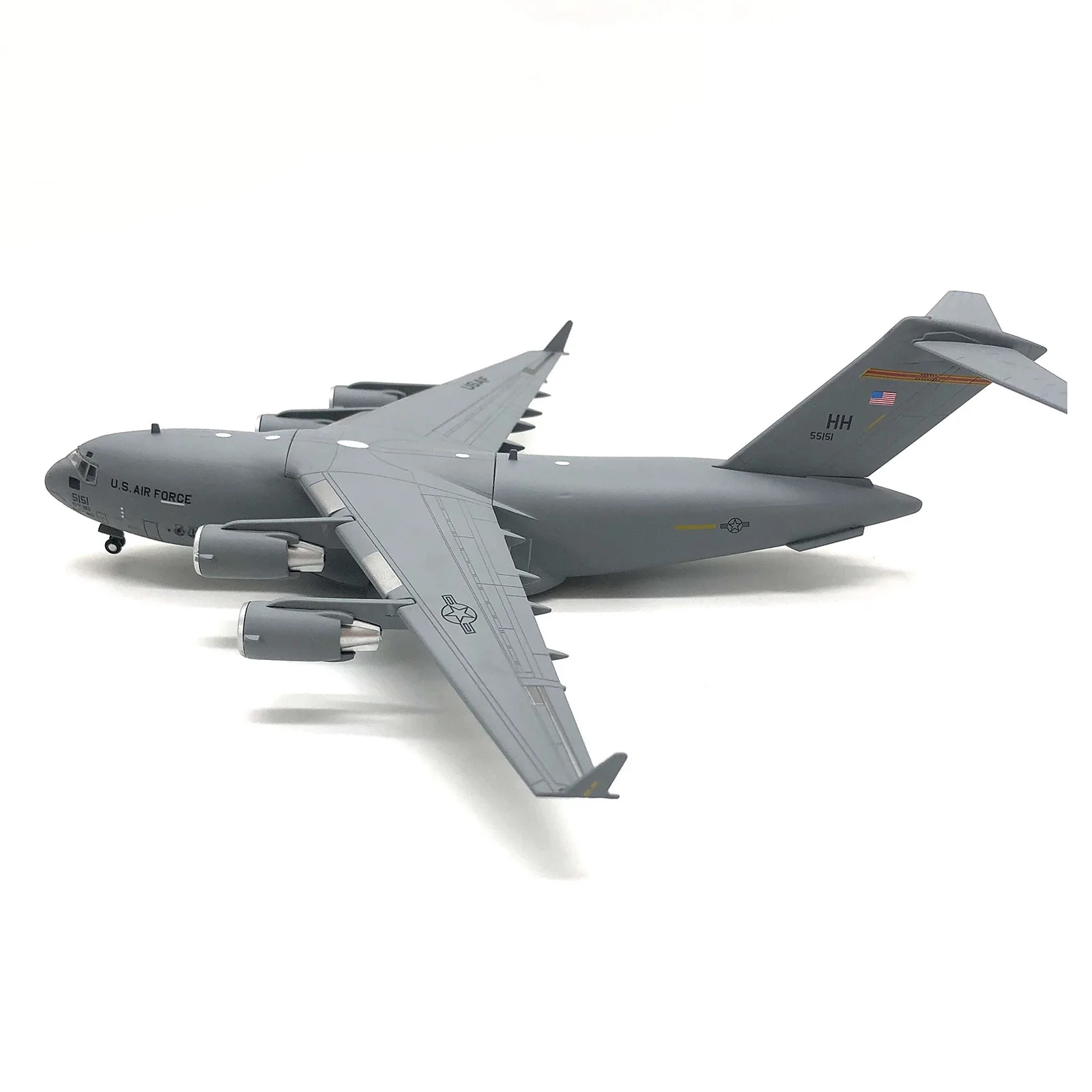 Diecast Legering Vliegtuigen 1:200 Luchtvaart C-17 Transportvliegtuigen Model Vliegtuig Gegoten Model Kinderen Speelgoed Met Display Stand Licht Modus