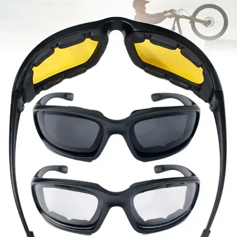 Universal Motorcycle Goggles Bicycle Motorcycle Windproof Goggles Men Women Sunglasses Anti-Fog UV400 Dust-proof Glasses