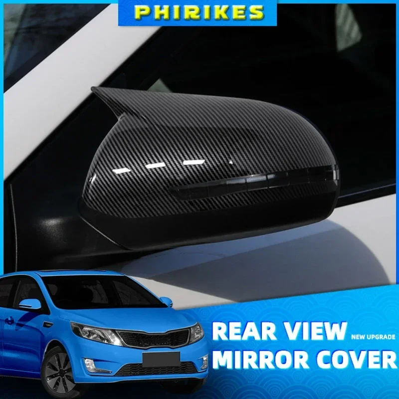 

For KIA K2 2011 2012 2015 Side Rearview Mirror Cover Rear View Mirror Cap Outside Reversing Mirror Garnish Housing Shell