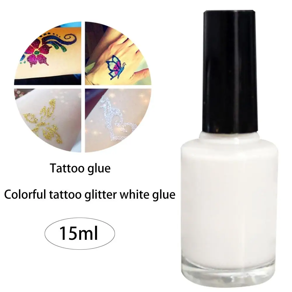 

One-time Glue TattooSkin Glue Skin-friendly Body White Glue 1pc for Glitter Tattoos Gel Flash Powder Tattoo Glue White Glue