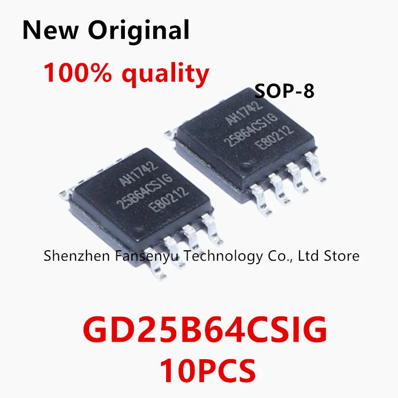 

10PCS GD25B64CSIG GD25B64CSSIG 25B64CSIG sop-8 New original ic chip In stock