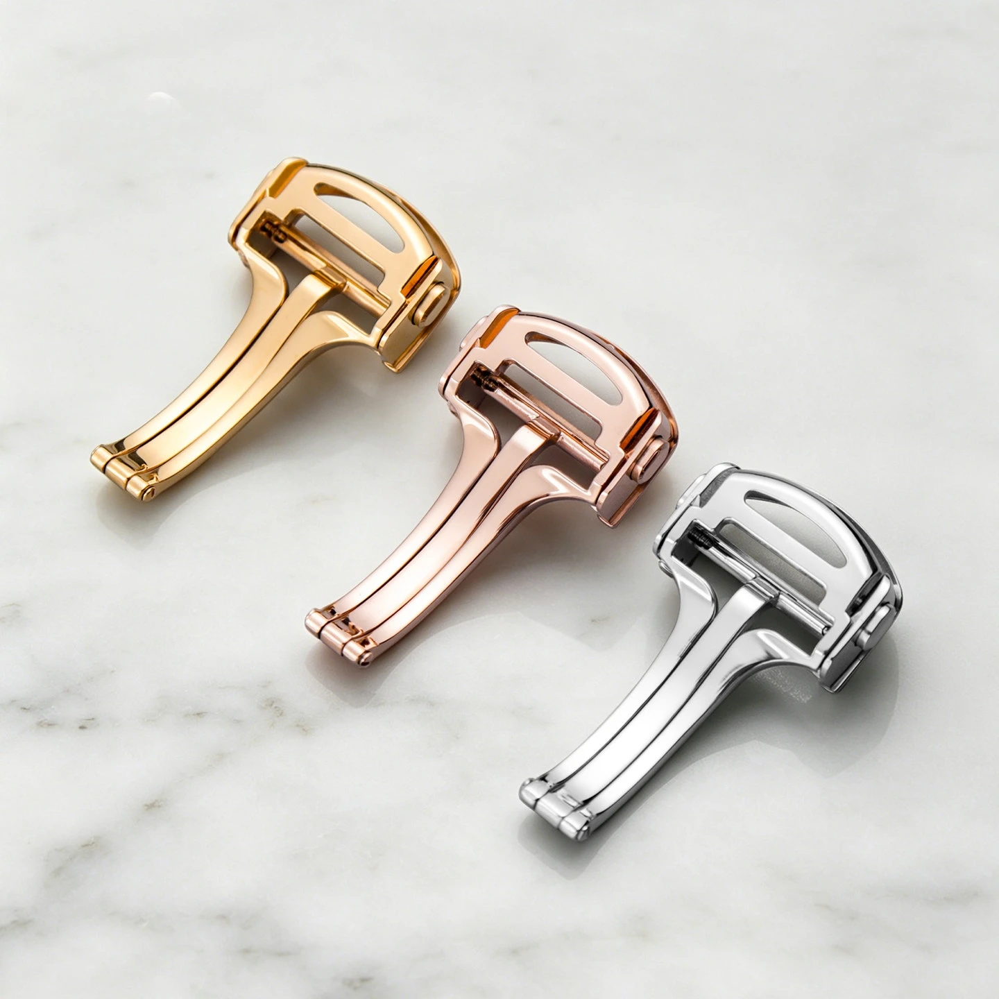 14mm 16mm 18mm Fit For Cartier New Version 316L Stainless Steel Deployant Watch Buckle Fine Manufacture Watch Clasp view 2