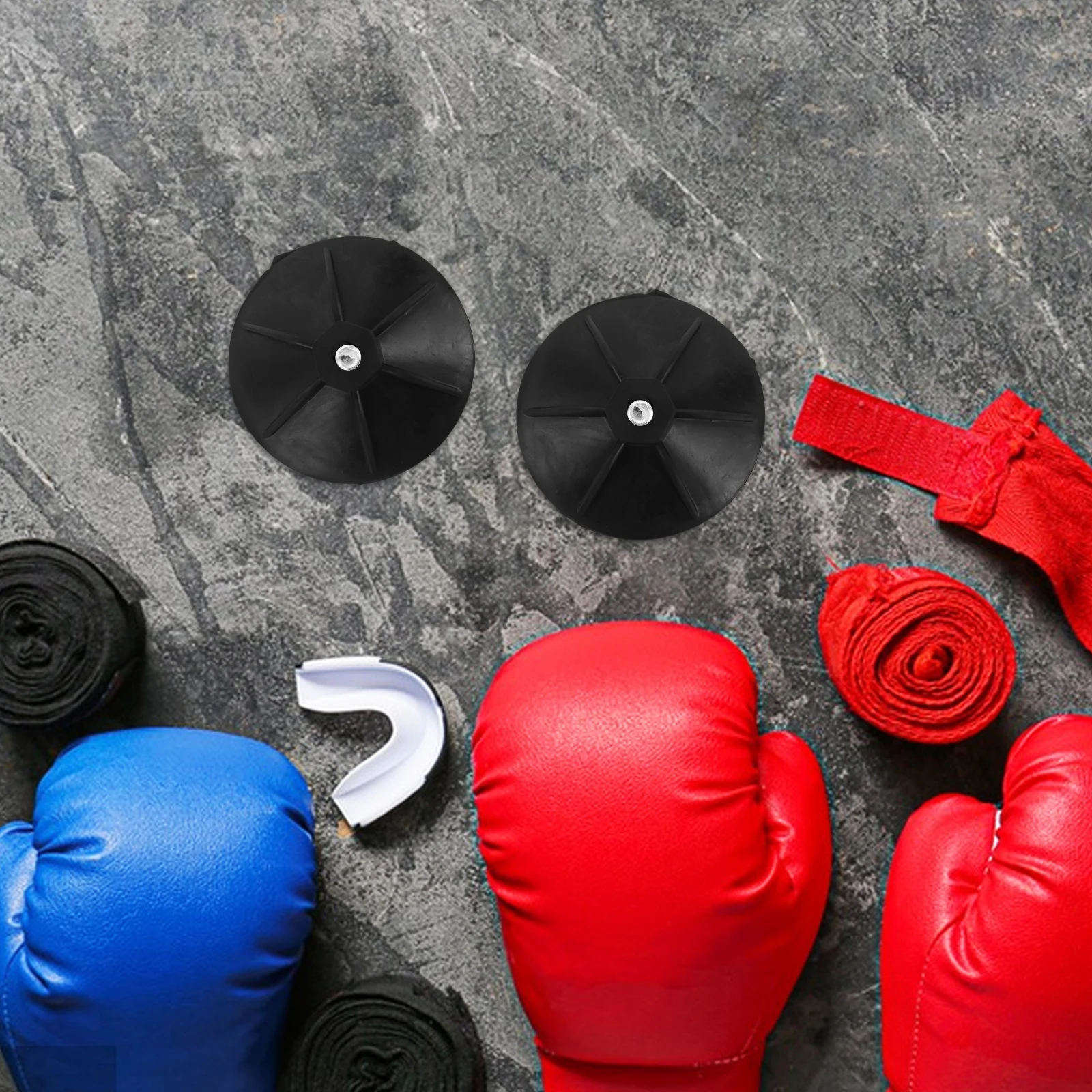 

6pcs Suction Cup Base Oversized Tumbler Accessories Gym Equipment Rubber Feet With Screws Sturdy Non Tip Fitness