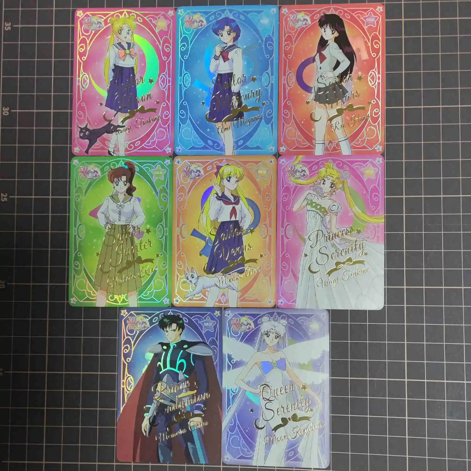 8Pcs/set Diy Self Made Tsukino Usagi Ssr Collection Card Hot Stamping Color Flash Jk Uniform Anime Cards Gift Toys