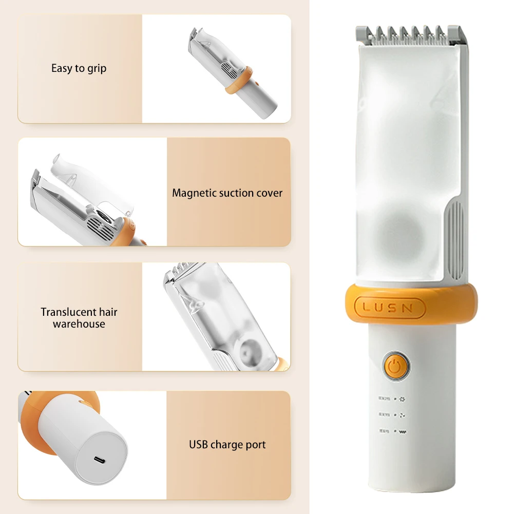 Portable Baby Electric Silent Hair Clipper Multi Purpose USB Charging Children Waterproof Home Electric Hair Clipper Set