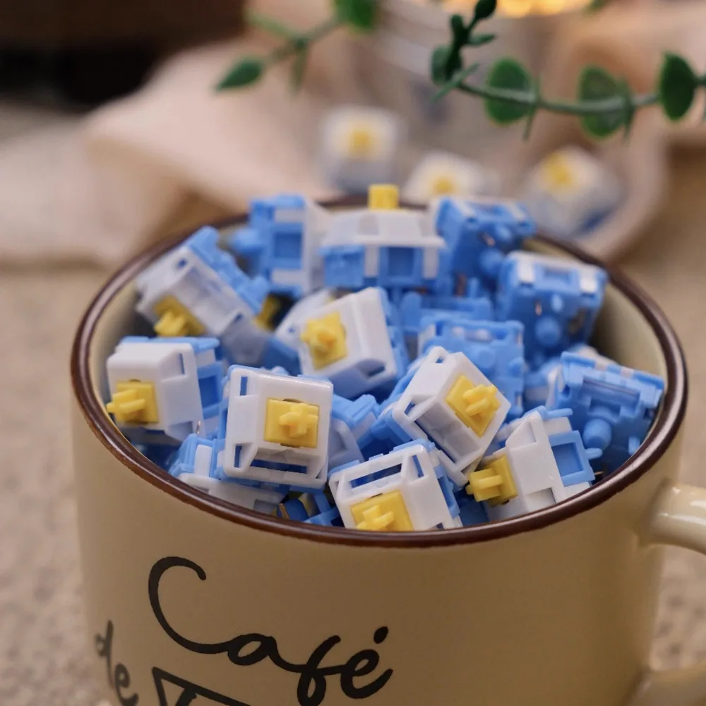 Sunny V2 Switch Linear Switch Hot Swap Prelubrication Crisp Sound 37g/45g Trigger Custom Machinery Keyboard Accessories 5PIN HMX