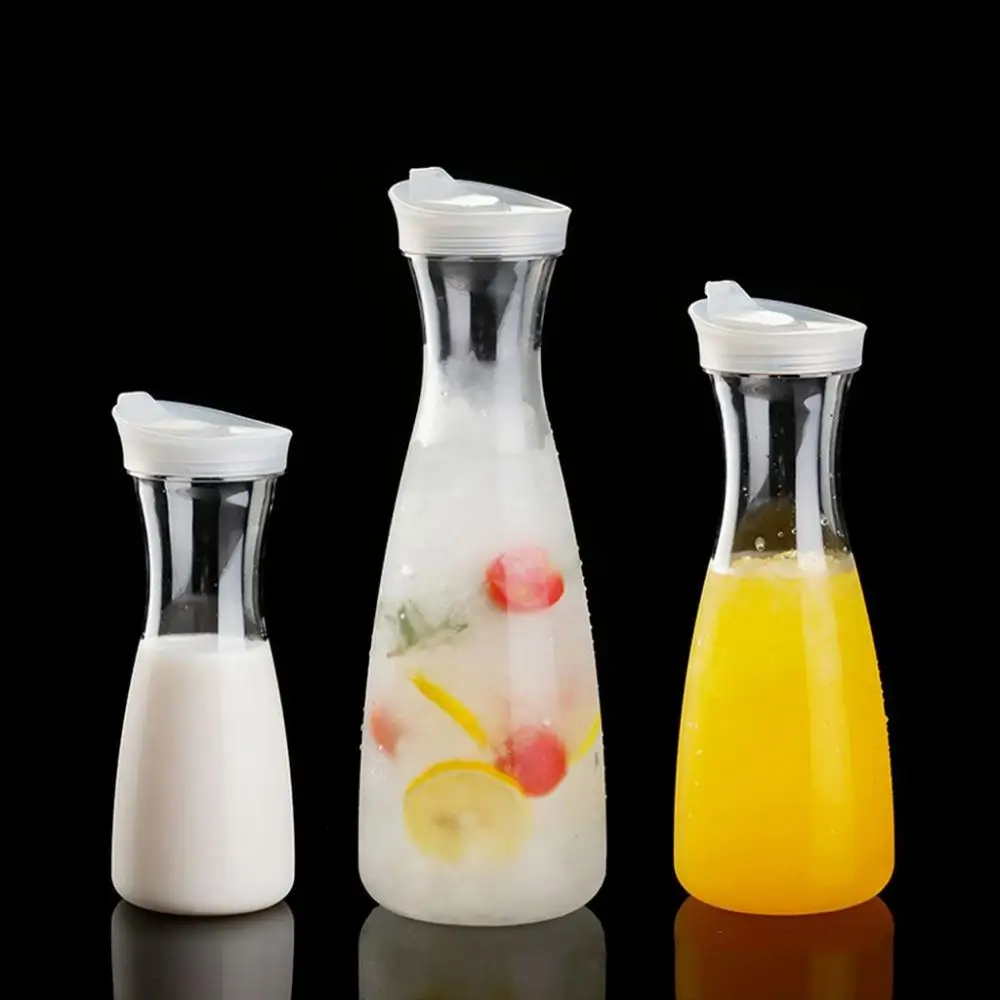 Transparent Plastic Lemonade Jar Household Large Capacity Water Carafe Drinkware For Cold Drink Food Grade Bar Supplies