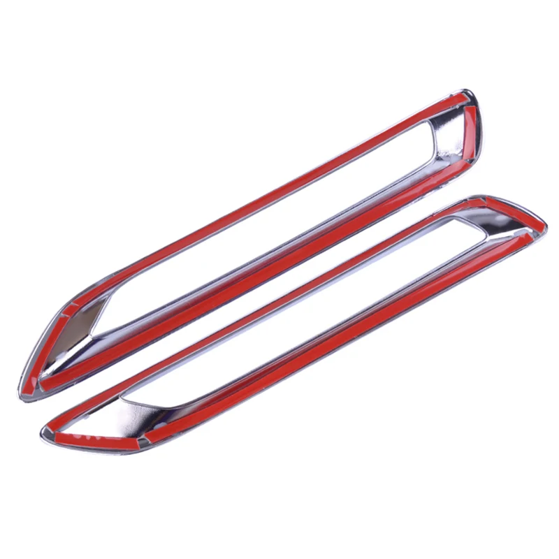 For Toyota RAV4 XA50 2019 2020 2021 2022 2023 2024 2025 RAV 4 Hybrid ABS Car Rear Fog Light Decoration Frame Cover Trim Stickers 5