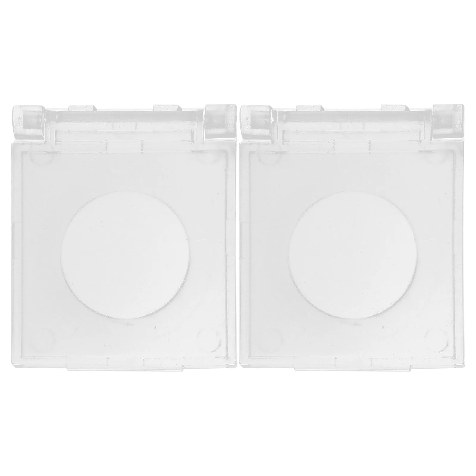 

2Pcs Protective Cover Button Protector 16mm Switch Hole Diameter Suitable for Rhinestone Painting Light Pad Push Button Safety