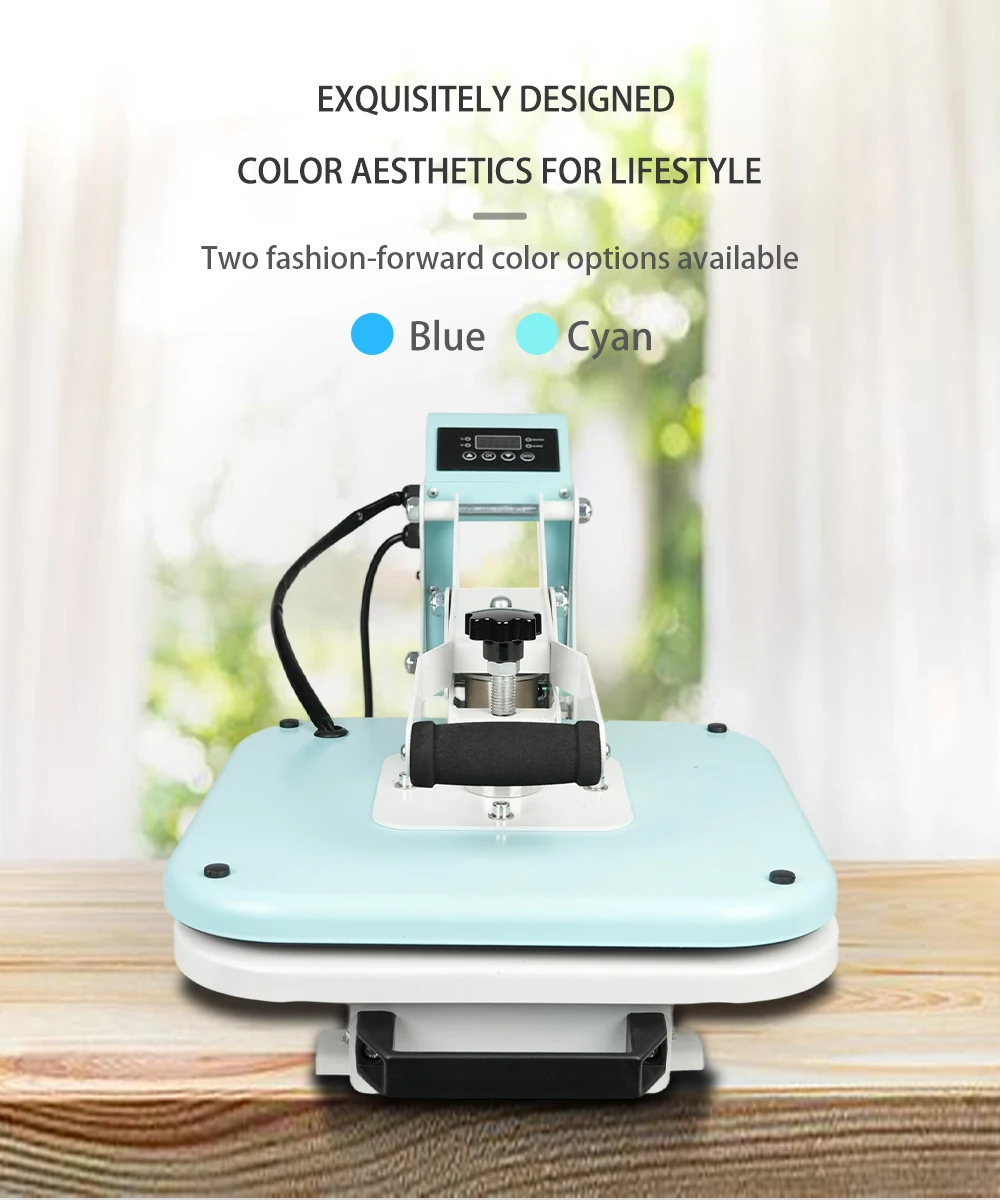15X15 Inch Heat Press Transfer Machine 0 To 250 Degree Adjustable Temperature For Custom Apparel Logo Making