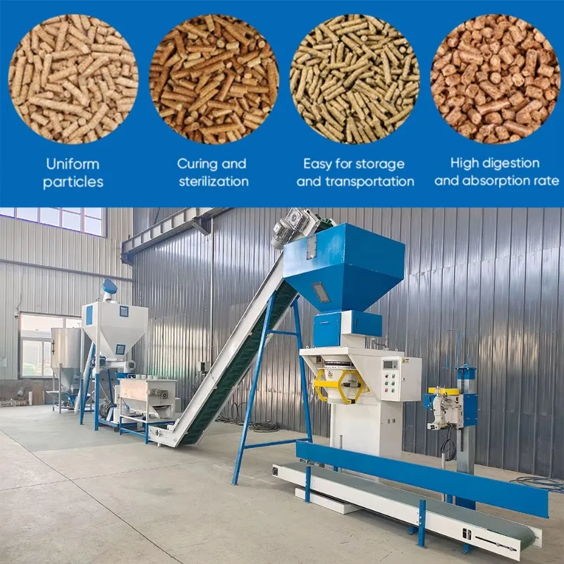 New Design Ring Die Feed Pellet Mill Animal Poultry Livestock Fish Feed Pelletizer Production Line OEM Customized