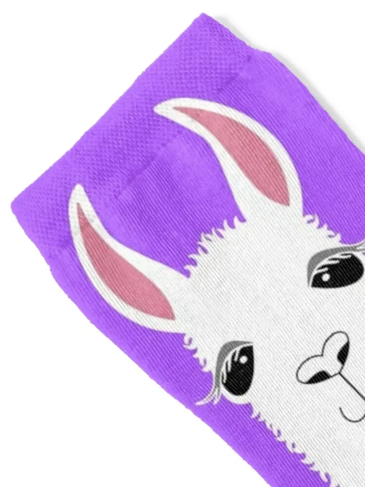 LLAMA PORTRAIT #8 Socks warm winter floor Socks Man Women's