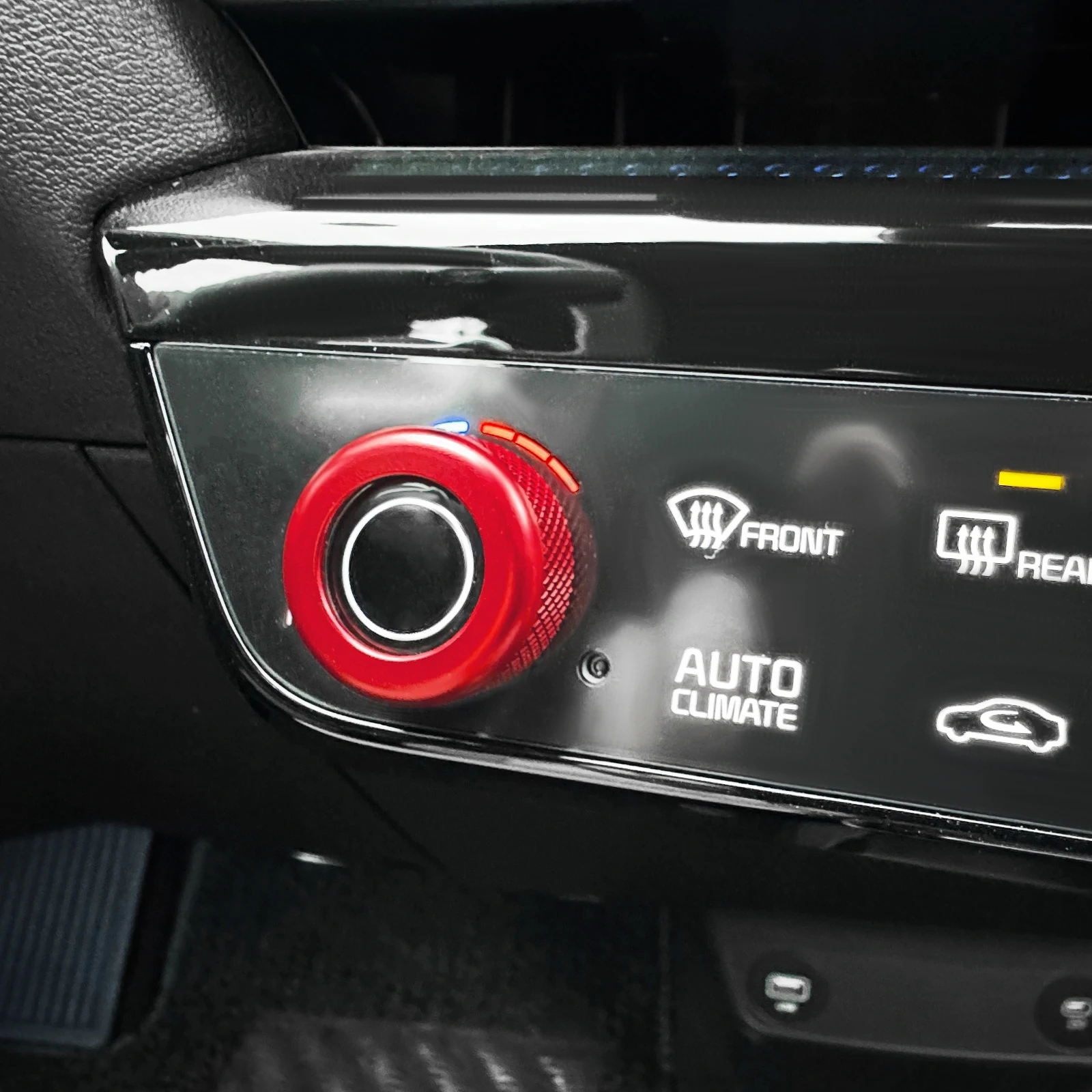 For Kia XCEED 2027 Aluminum Alloy Air‑Condition Adjust Knob Decor Ring Cover Anti‑Scratch Dashboard Interior Trim Accessories