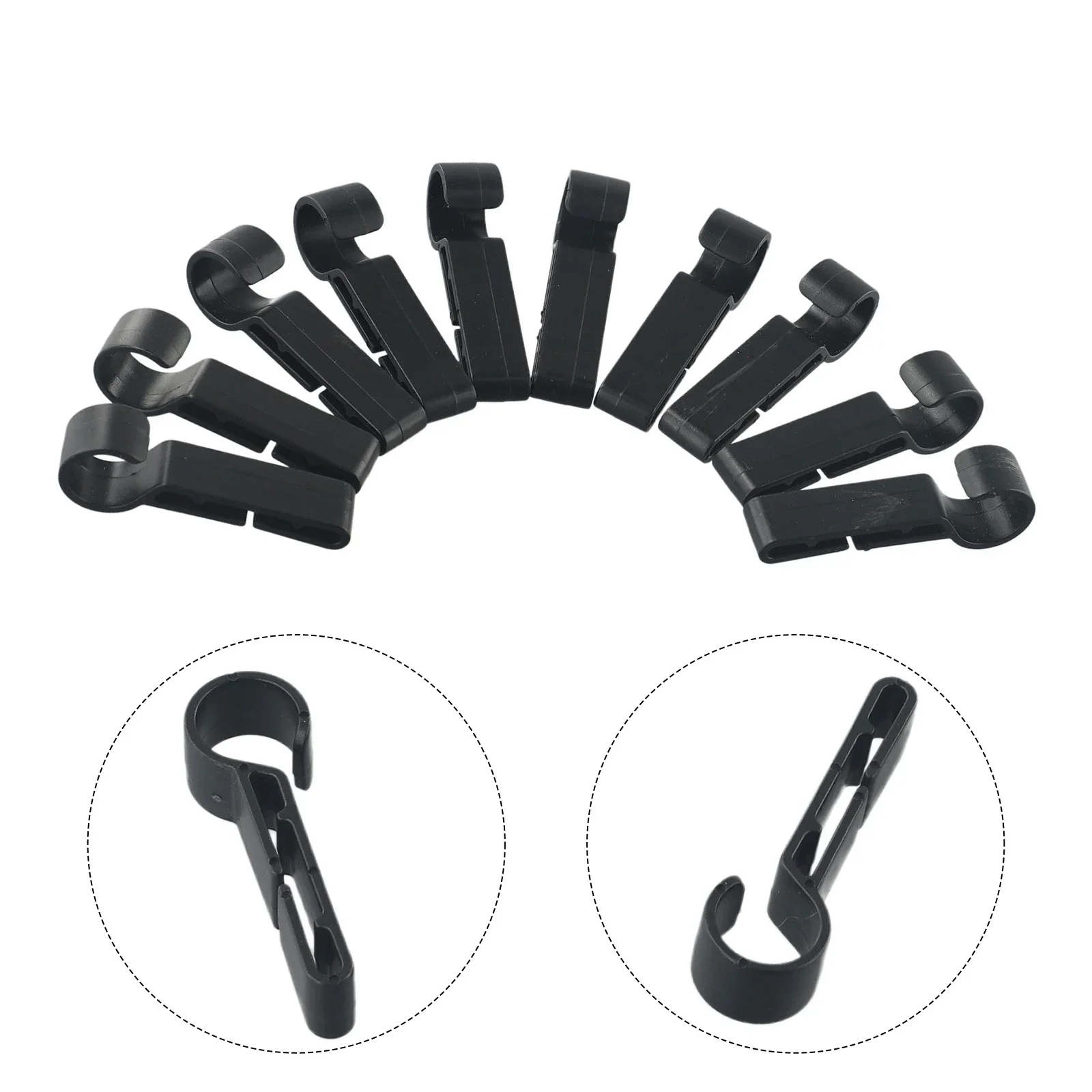 Raplcement Helmet Clips 2.4g 46*15*10mm Lamp Lightweight Safety Cap Accessories Attachment Head Light Hook Plastic