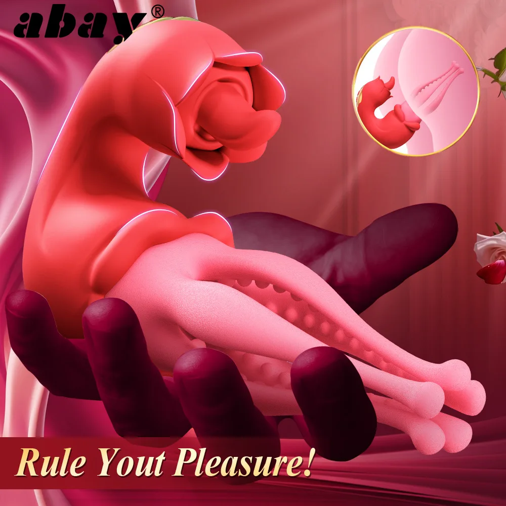 Вибратор для лизания языка, тренировка пяти лап, лизание языка, клитор, многочастотная стимуляция, сильный шок, секунды Tide, секс-игрушки