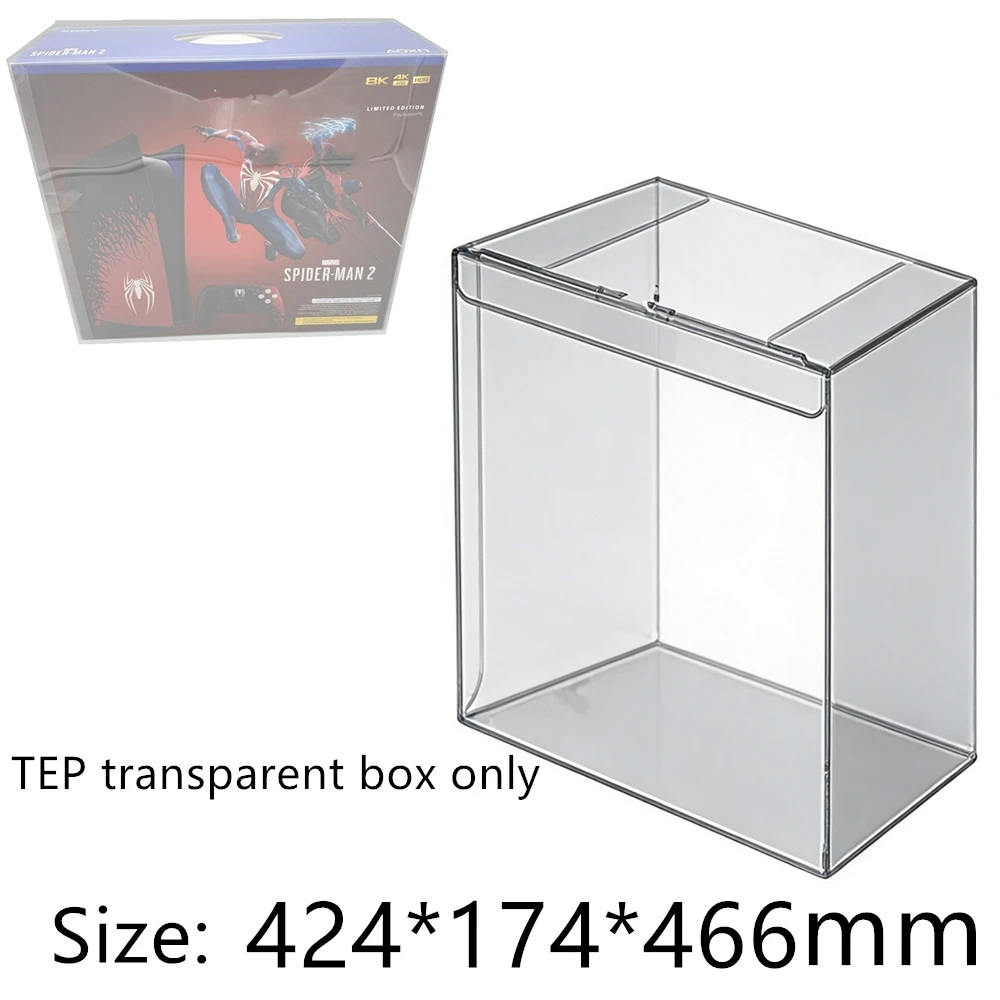 

Transparent Box Protector For PS5 Original Fat Model/P5 Collect Boxes TEP Storage Game Shell Clear Display Case