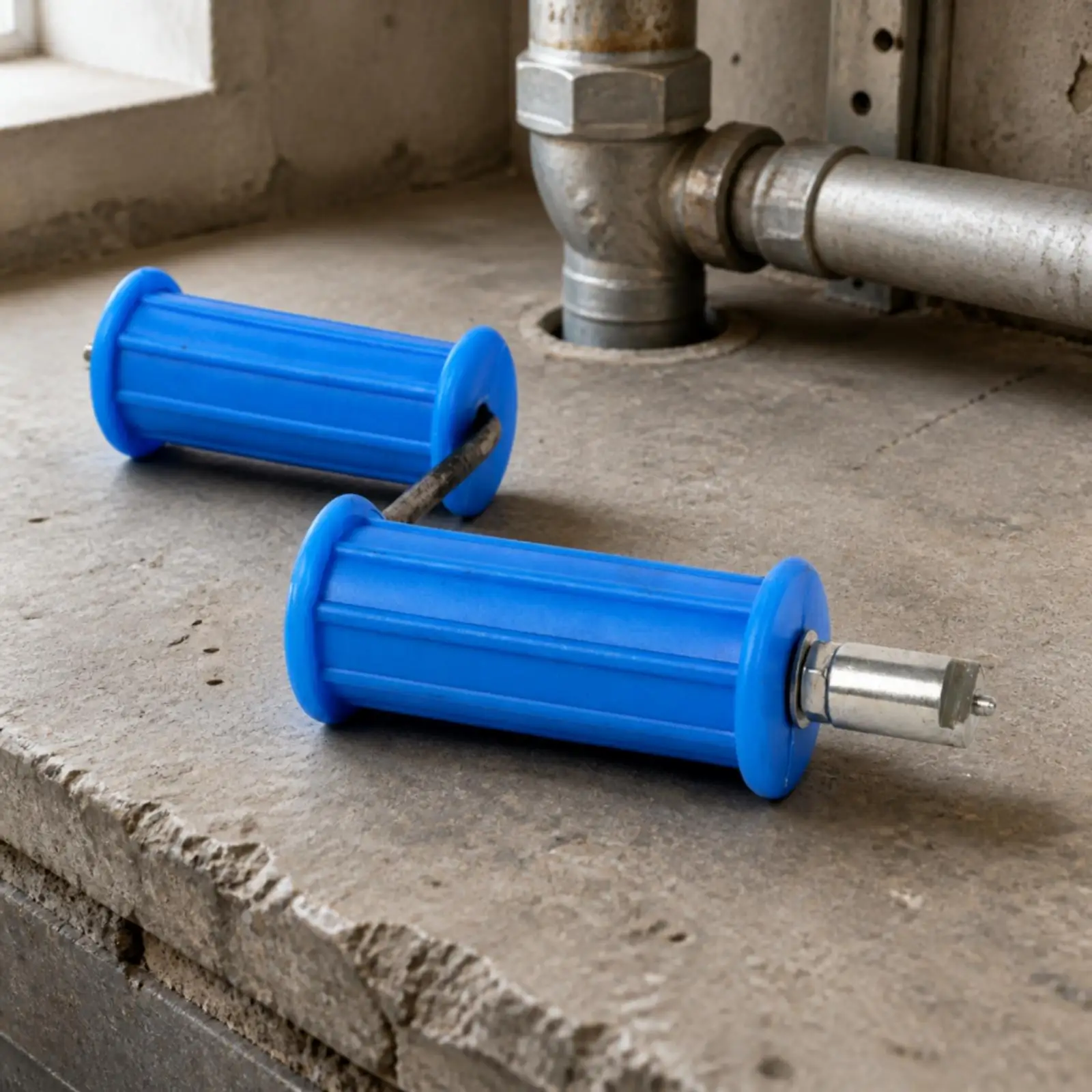 Manual Drain Cleaning Crank for Snake Auger Spring with Sturdy Metal Link and Non Slip Handle for Workshop