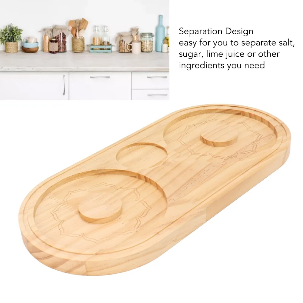 Practical Double Plate Salt Rimmer Set Spice Container Glass Rimmer Tool Cocktail Rimmer Holder Margarita Making