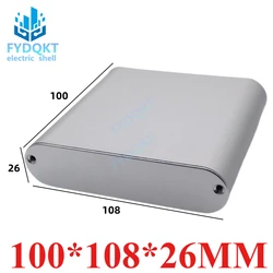 Waist shaped aluminum alloy shell Battery circuit board  Power amplifier box 100x108x26mm