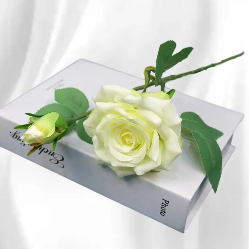 

Exquisite Double-Headed Rose Flower Branch - The Perfect Artificial Flower for a Touch of Elegance and Beauty in Your Home Decor