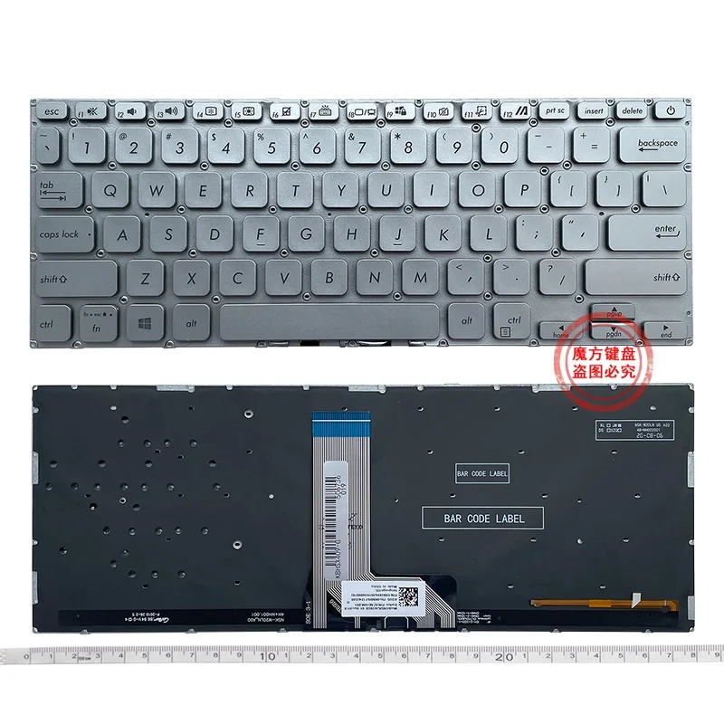 

New US Keyboard Backlight for ASUS Vivobook 14 X409 X409U X409F X412 X412F Y4200FB V4000U R423 R424 A409M A412FL X409FA FL