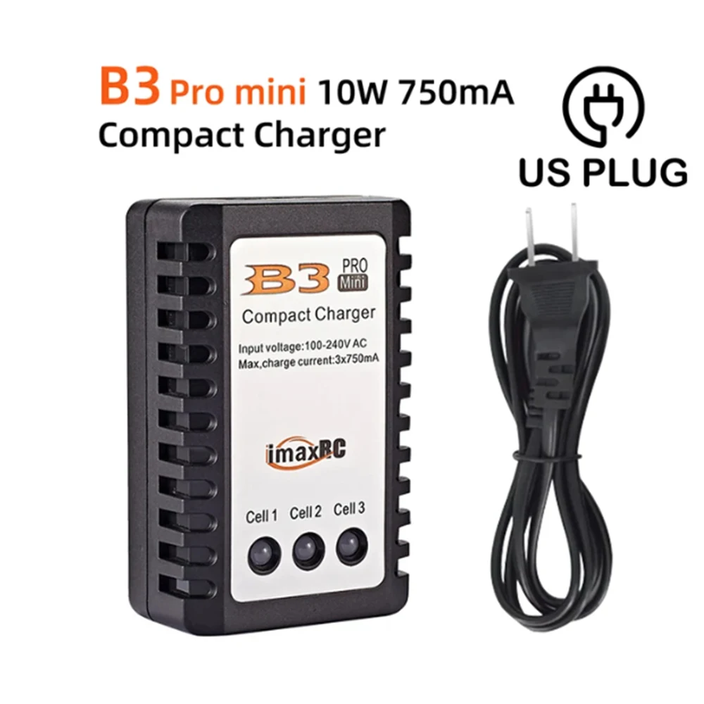 IMAX B3 pro Compact Lipo Battery Charger 7.4V 11.1V 2S 3S Universal 110-240V Power Supply Charger for RC Helicopter Accessories