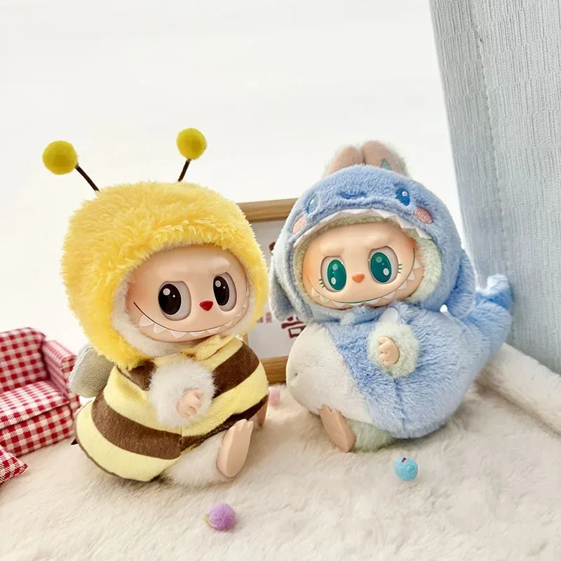 

For 17cm Mini Plush Doll Clothes Outfit Accessories For Korea Kpop Exo Labubu Idol suit Clothing Gift Only clothes and no dolls