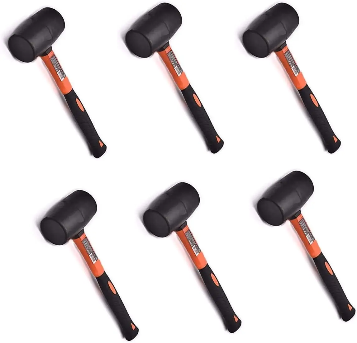 

16 oz Rubber Mallet Hammer - Durable Eco-friendly Head for Camping, Flooring, Woodworking, Soft Blow Tasks with Ergonomic Grip