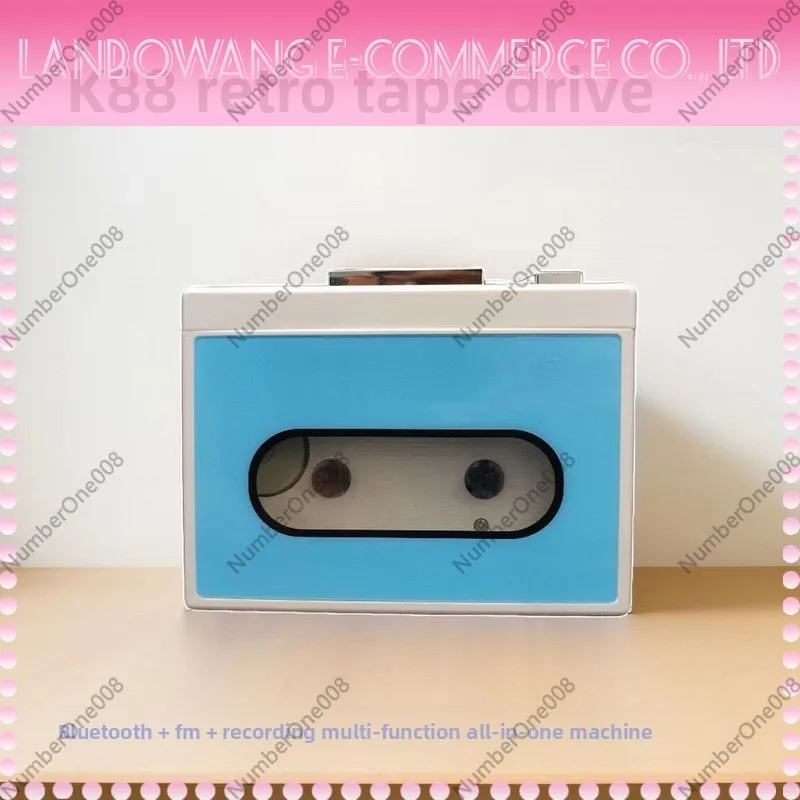 K88 3D Stereo Bluetooth Cassette Player Retro Walkman USB Tape to MP3 Converter with FM Radio Portable Audio Recorder