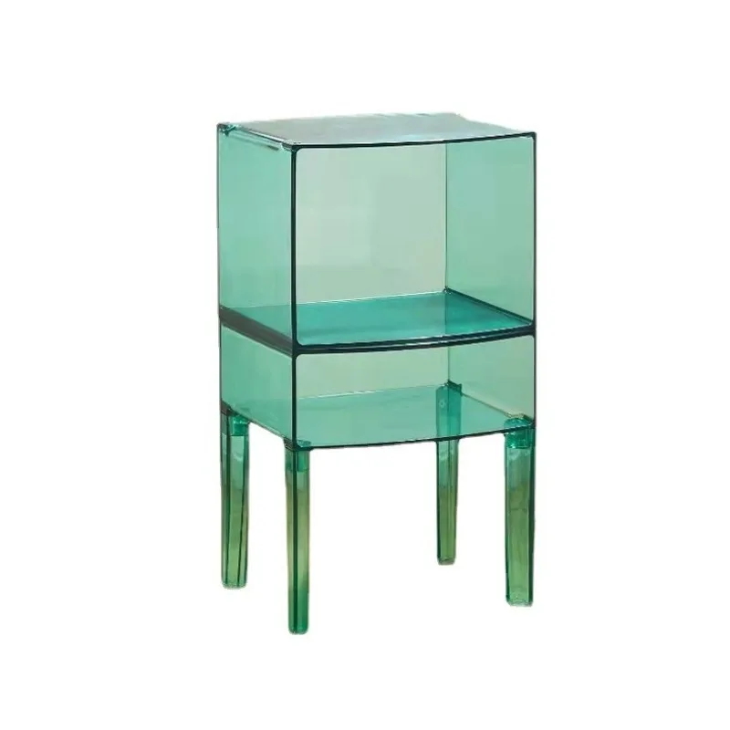 

Creative bedside table Simple sofa side cabinet Acrylic Internet celebrity transparent storage