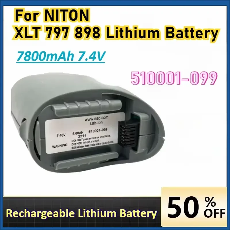 For NITON XLT 797 898 Rechargeable Lithium Battery 510001-099 7800mAh 7.4V Large Capacity Replaceable Battery