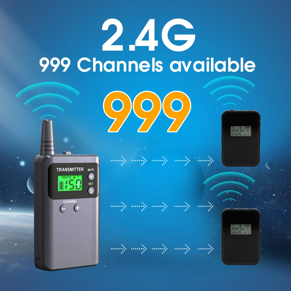 1 Charger with Earphones for Simultaneous Interpretation Whisper Tour Audio Guide System 1 Transmitter 25 Receivers