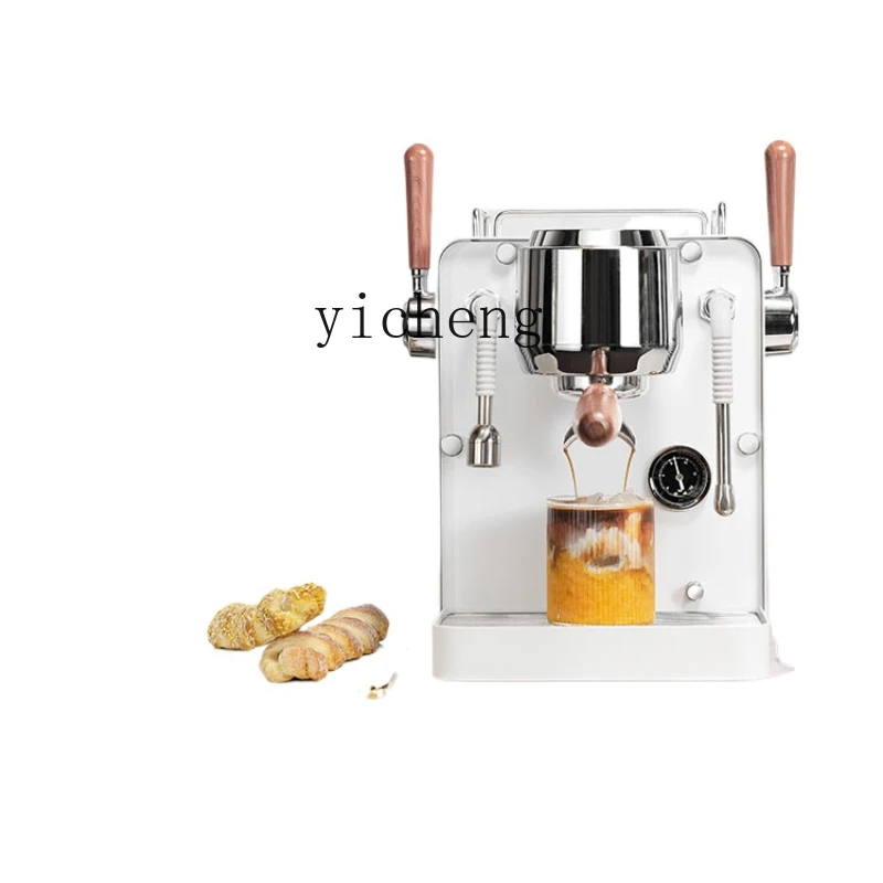 

ZC Semi-Automatic Coffee Machine Small Commercial Household Double Pump Double Boiler Frothed Milk