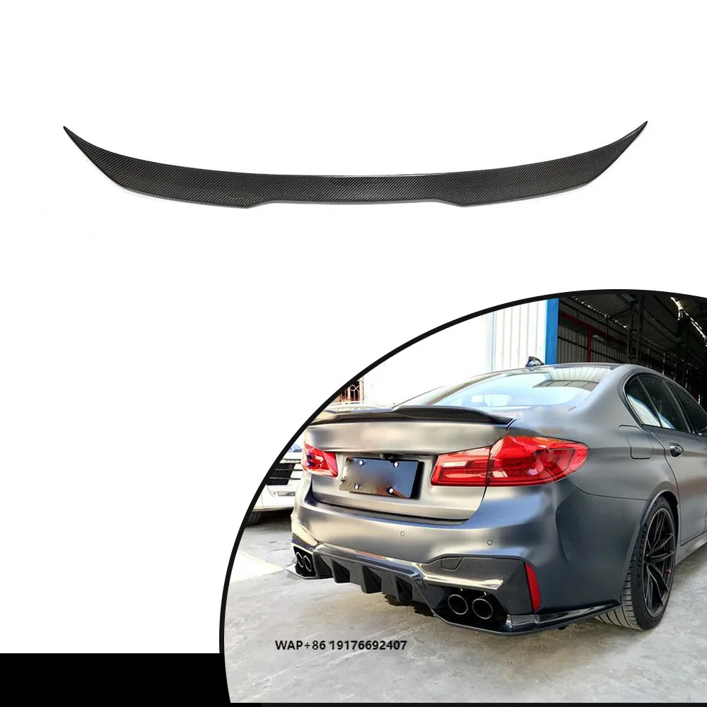 

Rear Trunk Spoiler Wing Carbon Fiber forBMW G30 520i 530i F90 M5 2017 - 2020