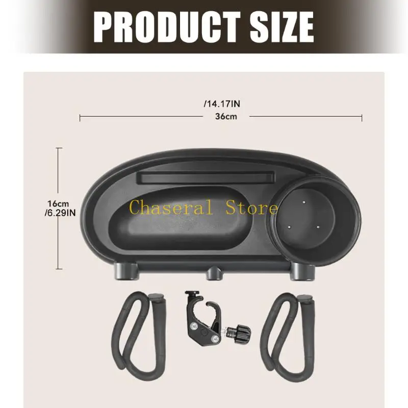 E7CE Strollers Tray Pram Tray Portable Easy Installation Quick Cleaning Tray