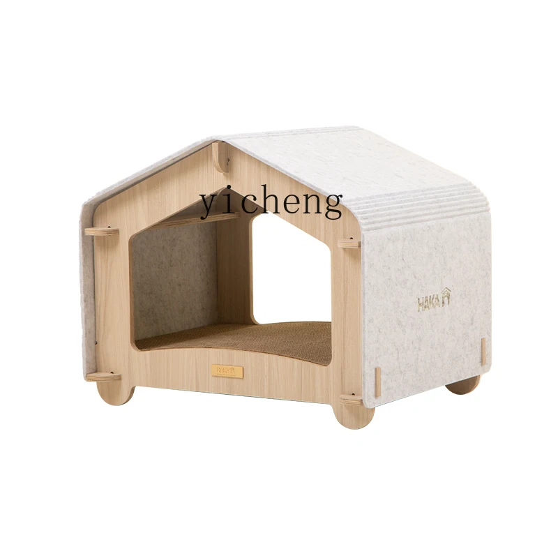 XL Cat Nest Cat Scratch Board Integrated Puppy Nest Four Seasons Universal House Pet Cat Villa