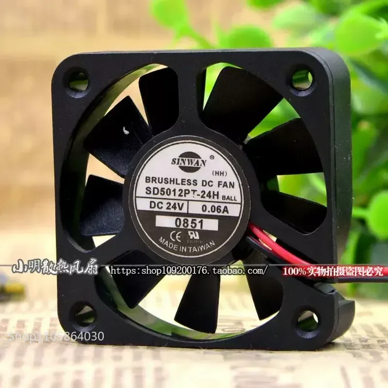 Original SINWAN SD5012PT-24H 24V 0.06A 5CM 5010 Inverter Cooling Fan for SINWAN