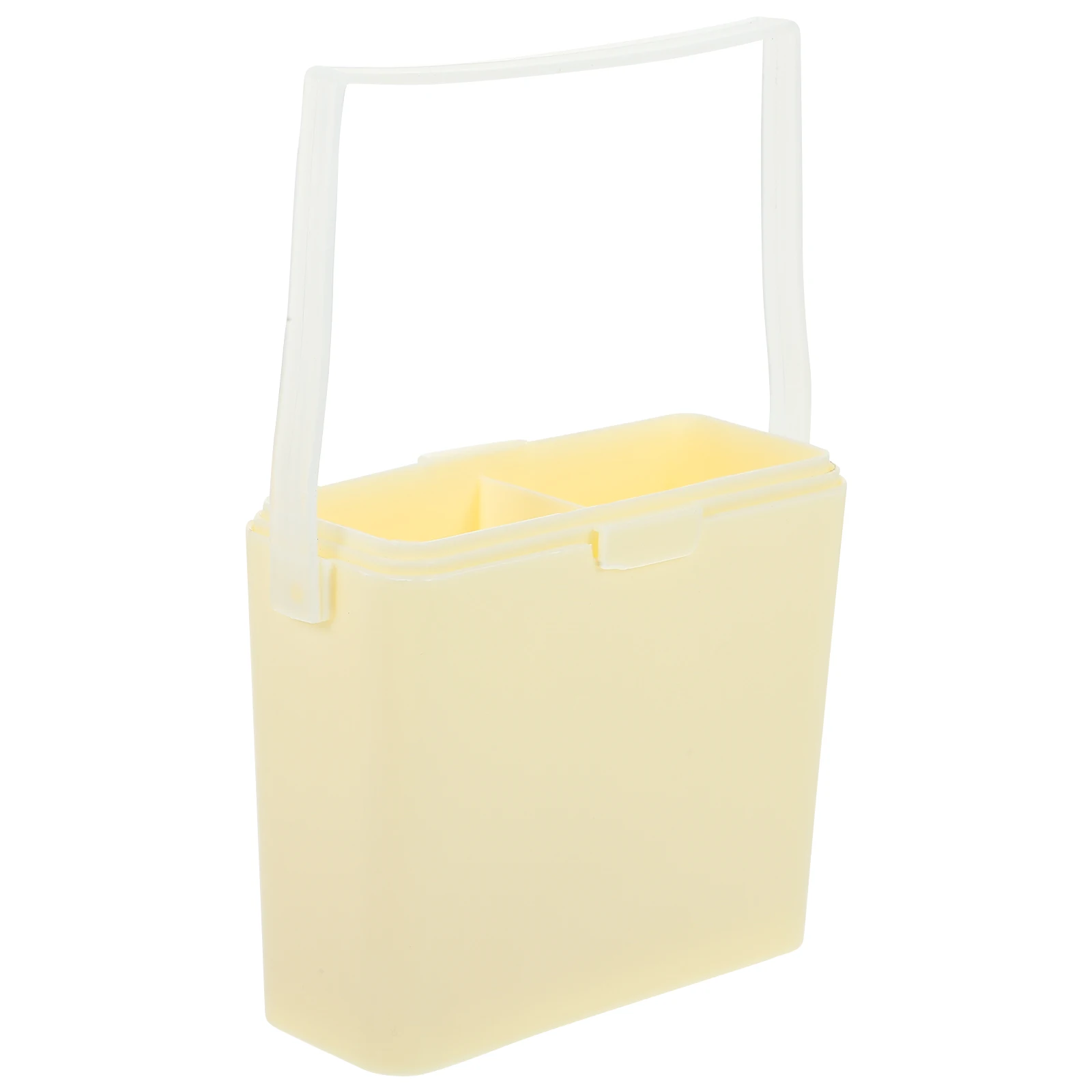 

Convenient Portable Watercolor Paint Brush Washer Storage Box for Markers Yellow Office Supplies Reusable Cleaning Accessory