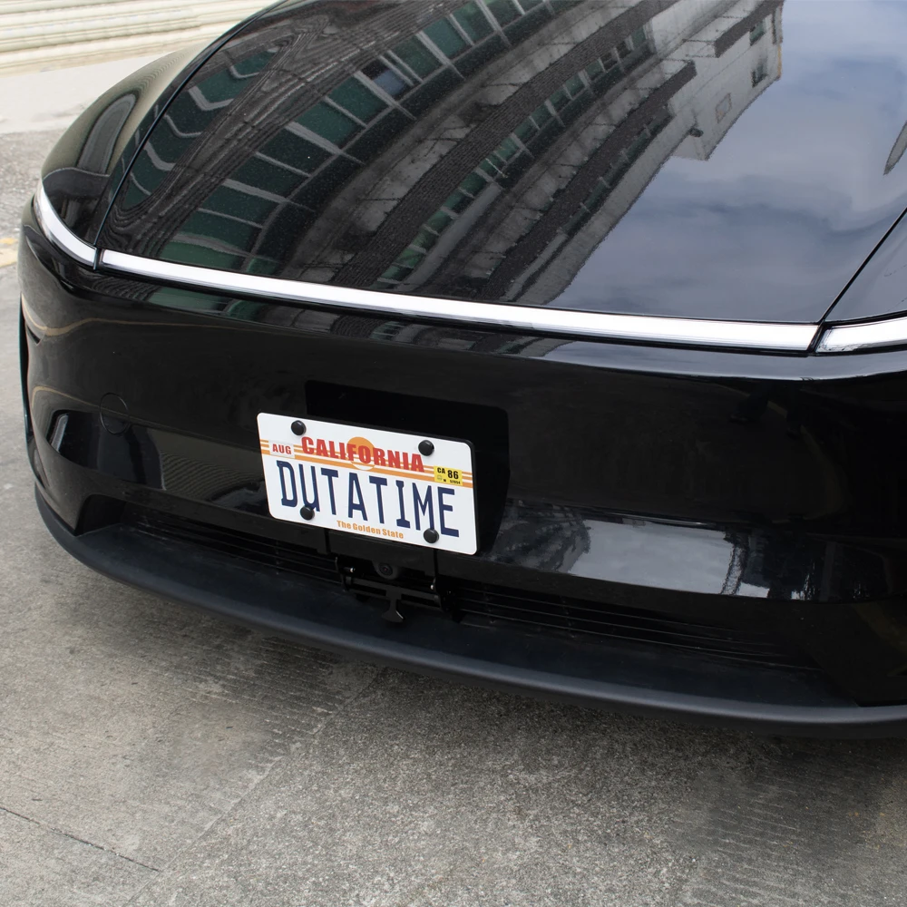2026 NEW Model Y Juniper Front License Plate Holder -Paint-Safe & Lockable & No Drill License Plate Mounting Kitwith Car tools