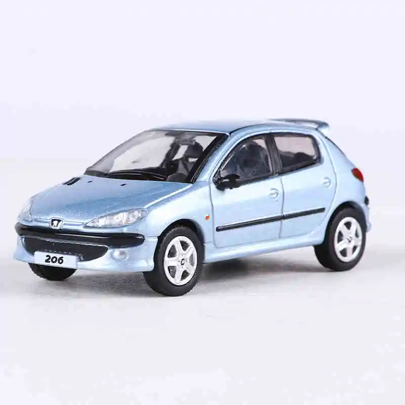 Shadow 1:64 206 Hatchback Red Blue Black Green Multicolor Simulated Alloy Diecast Model Car Children\'s Toy Collectibles