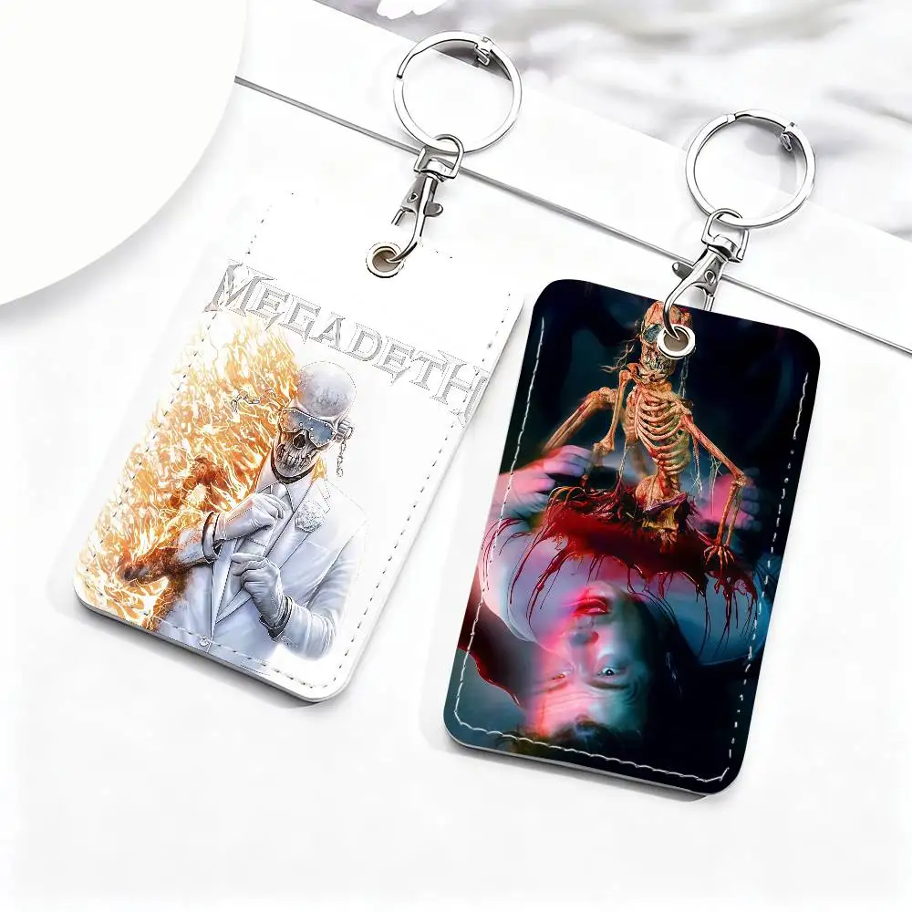 Heavy Band Megadeth Card Holder Suitable For Bank Access Library  Parking Bus Subway And Keychain
