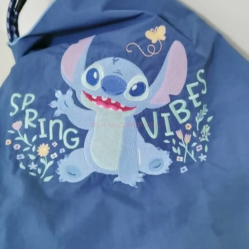 Disney-Stitch Bolsa de Ombro Grande Capacidade, Grande Capacidade, Bolsa de Compras Bordada, Anime Crossbody Bag, Grande, Média