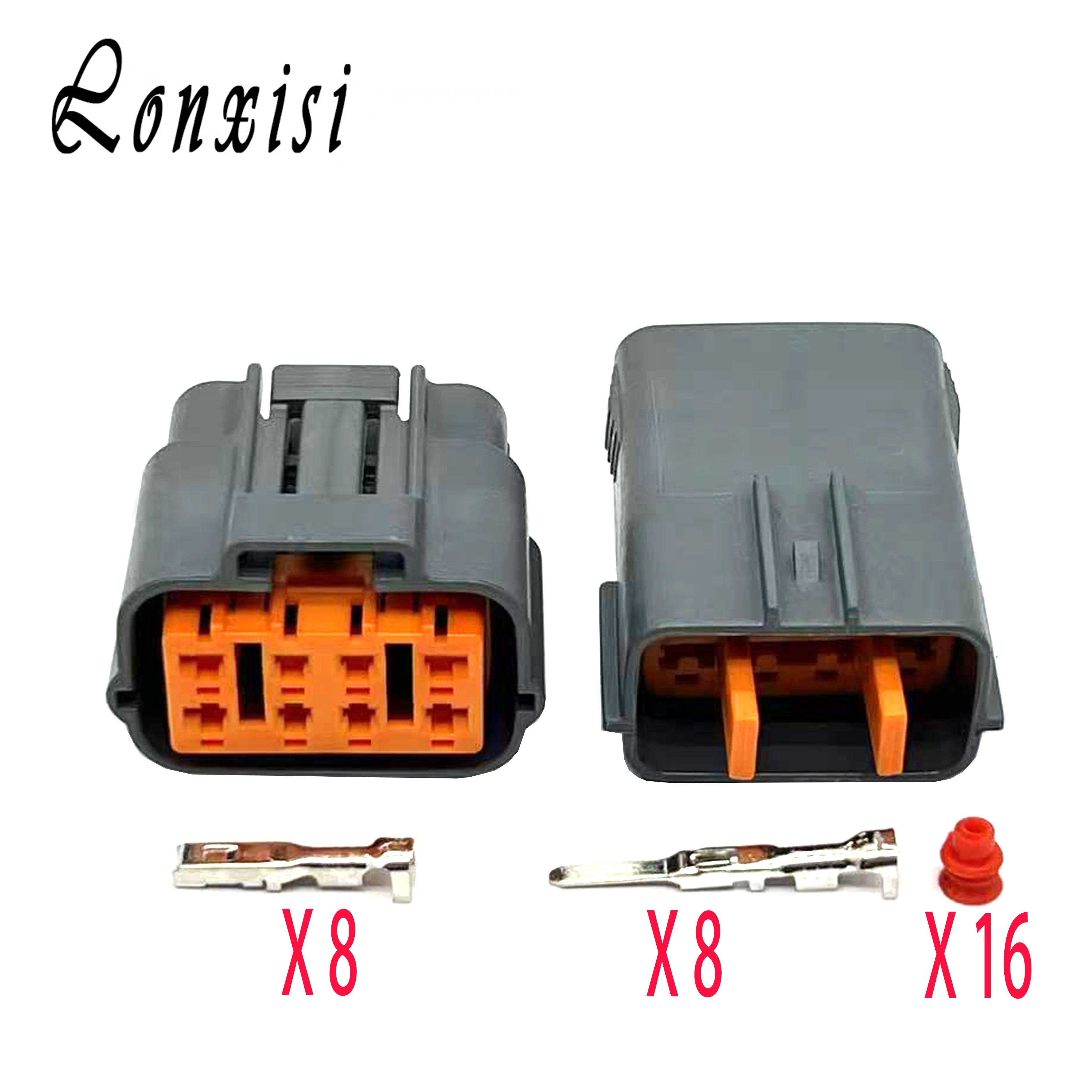 

1/5/10/20 Sets 8 Pin 6195-0054 Auto Electric Waterproof Plug Wiring Cable Harness Connector 6195-0051 For Mazda Nissan Toyota