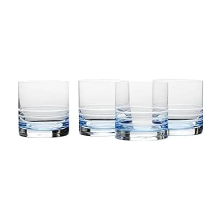 

Cal Ombre Double Old Fashioned Glasses Set of 4 15.5-Ounce Blue