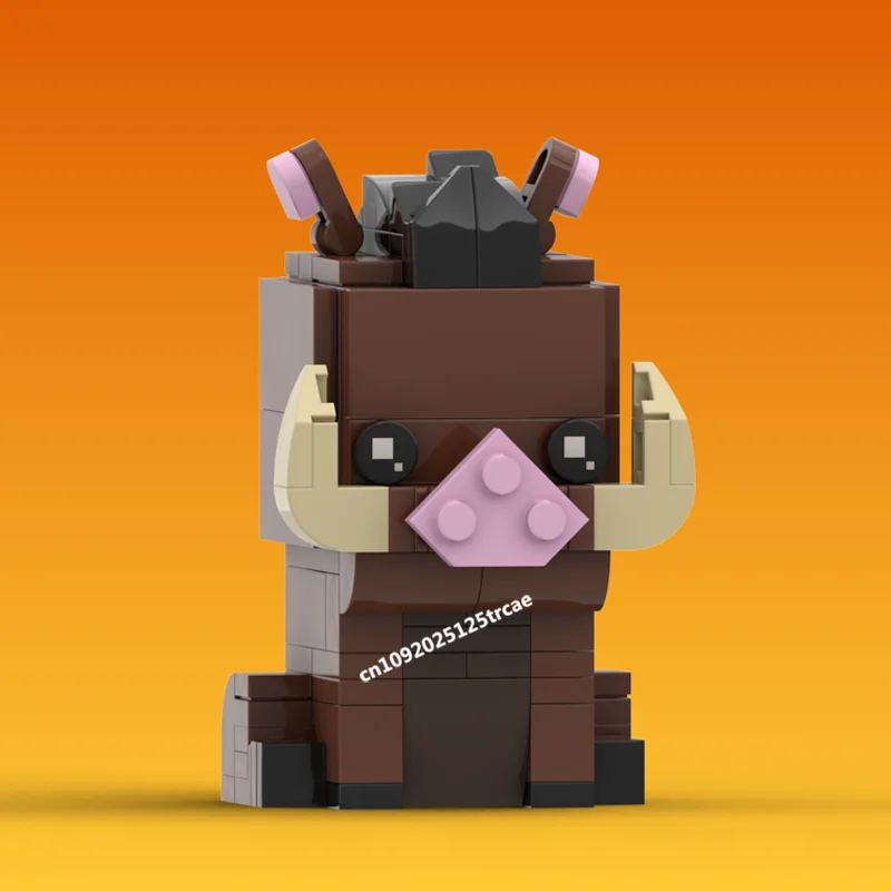 新しい人気のライオンアニメーションシリーズモックキャラクタースクエアヘッドフィギュアモデルブロック Diy クリエイティブアイデア子供のおもちゃ誕生日プレゼント